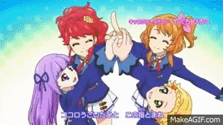 Hd Aikatsu New Opening 6 Official Lovely Party Collection アイカツ Hd On Make A Gif