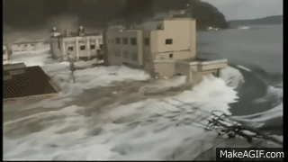 Huge tsunami gif