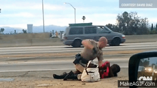 Cop beats up black woman like its nothing... on Make a GIF