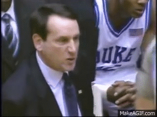 Coach K Collapses on Make a GIF