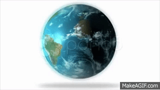 1080 Hd Slowly Rotating Earth Globe Animation On White. Stock Footage