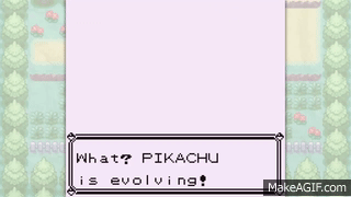 pokemon evolution screen