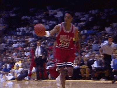 Scottie Pippen — 1991 NBA FinalsMore 80s & 90s NBA gifs at:... on Make a GIF