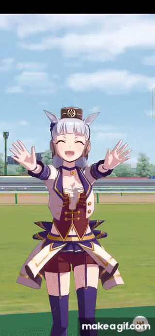 Gold Ship Dropkick!! [Uma Musume Pretty Derby Mobile Game] on Make a GIF