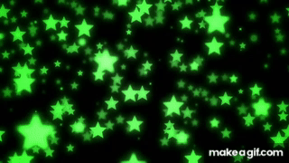 lime green stars background