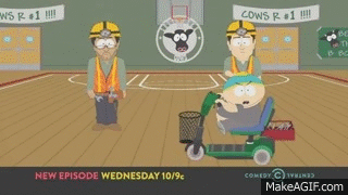 Optimistisk skive sukker Cartman Gets A Mobility Scooter - South Park Promo on Make a GIF