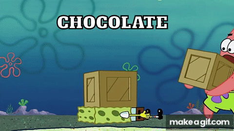 chocolate with nuts spongebob