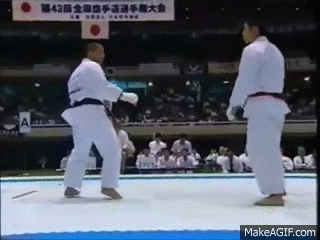 JKA Karate Kumite - Japan on Make a GIF