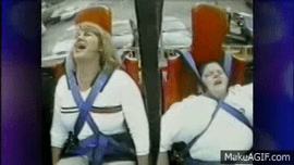 Fat Kid Janice Hilarious Rollercoaster Vid on Make a GIF