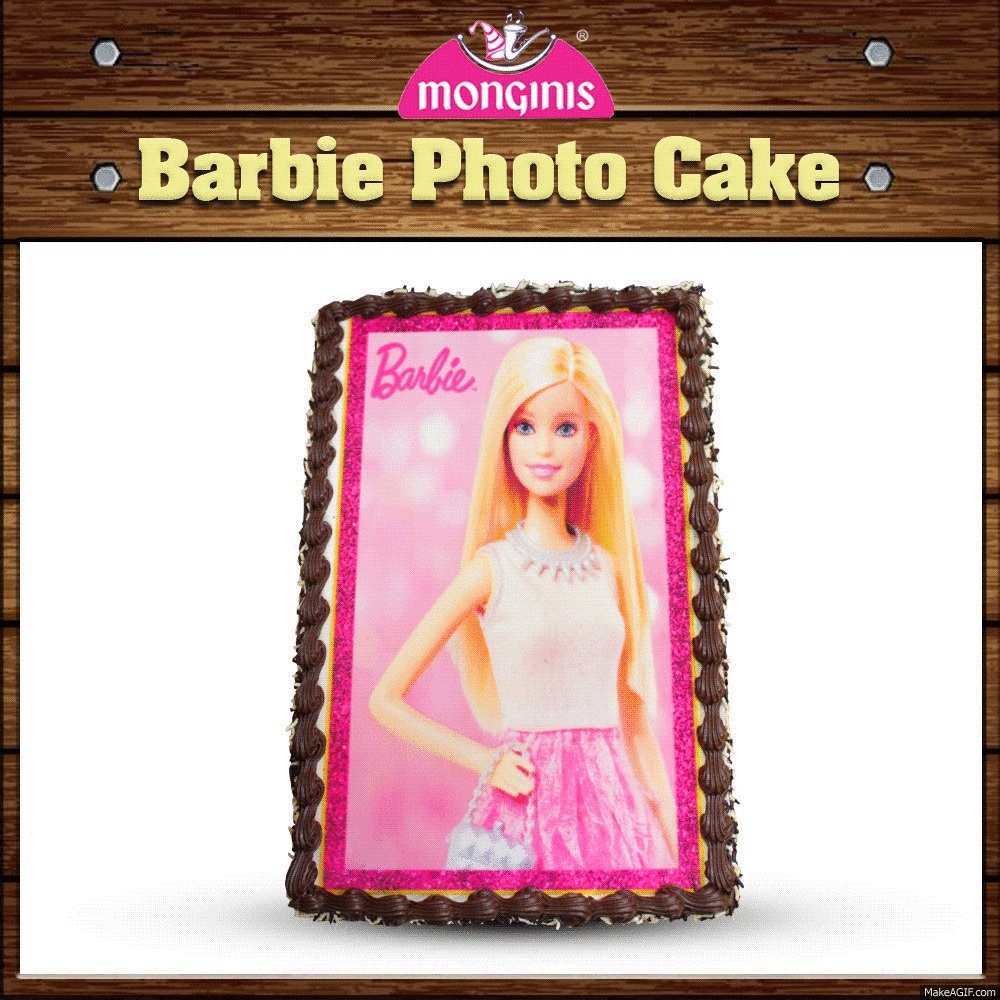 barbie doll cake monginis
