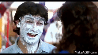 Aamir khan comedy scenes | ishq comedy scene | Comedy | razzak khan comedy  scenes on Make a GIF