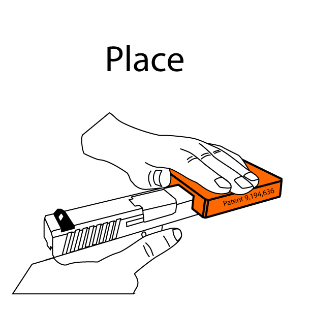 HandiRacker, The Safest way to Rack Your Pistols Orange on Make a GIF