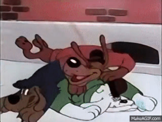 Merrie Melodies Dog Pile On The Rabbit On Make A Gif