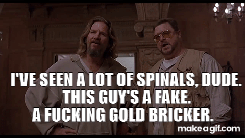 Spinal (scene from The Big Lebowski) on Make a GIF