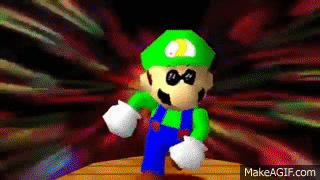 Mario 64: Luigi Dancing on Make a GIF