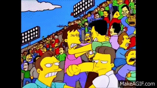 The Simpsons riot on Make a GIF
