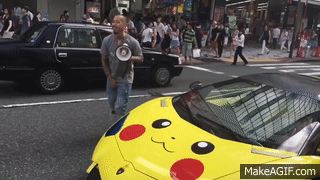 Pikachu Lamborghini on Make a GIF