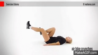 Exercise Library: Air Bike Crunches on Bicycle Crunches: The Best Abs Exerc...