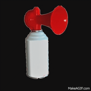 Image result for air horn gif