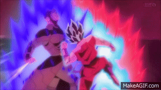 Super Saiyan Blue Kaio Ken Goku gif 