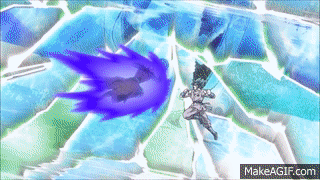Super Saiyan Blue Kaioken X 10 Goku Versus Hit Kamehameha