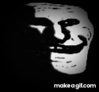 Troll Face Troll Scary Sticker - Troll Face Troll Scary Discord Dark Mode  Troll - Discover & Share GIFs