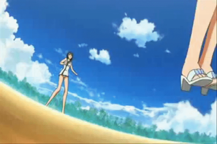 The Most Extreme Beach Anime Action Ever! on Make a GIF.