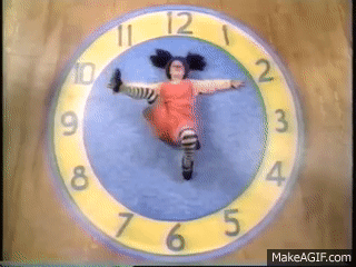 The Big Comfy Couch Clock Stretch On Make A