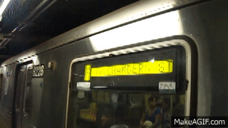 R46 M Train Leaving Broadway Laffayete Street Actually A R46 C Train On Make A Gif