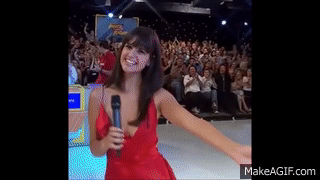 Price Is Right Model Has Major Nip Slip On Live TV! on Make a GIF.
