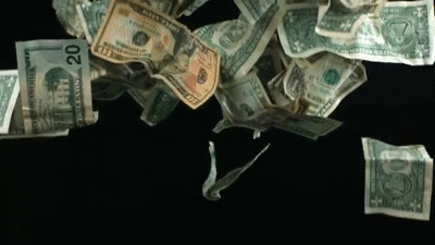 Slow Motion Falling Money HD US Dollars Fall from the Sky with Video Shot  in High Definition Format on Make a GIF