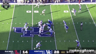 Jonathon Mingo will boost his dynasty fantasy football value by picking up yards after contact. He pushes a Kentucky defender for extra yardage in this clip.