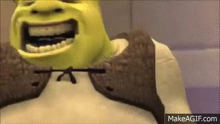 Shrek but only when he's angry on Make a GIF