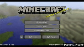 30 Minutes Of Minecraft Title Screen Music 1 7 10 On Make A Gif