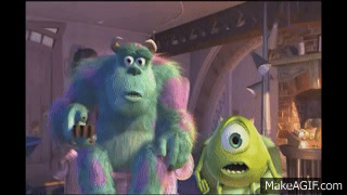 Monsters Inc - I am on TV on Make a GIF