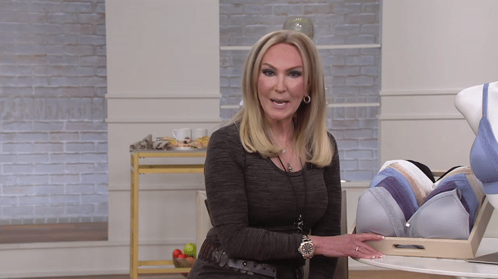 Breezies Microfiber and Lace Wirefree Contour Bra on QVC on Make a GIF