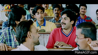 Funny classroom scene - Thammudu Movie Scenes - Pawan Kalyan, Preeti  Jhangiani, Ali on Make a GIF