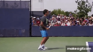 Roger Federer Forehand In Super Slow Motion On Make A Gif