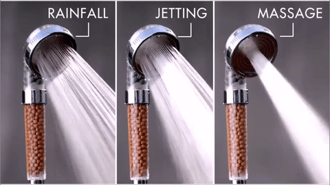 HIGH-PRESSURE IONIC FILTRATION SHOWER HEAD on Make a GIF