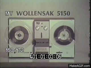 Stock Footage - TV Ad - Wollensak 5280 5300 Stereo Reel-to-Reel Tape  Recorder 1966 on Make a GIF