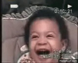 evil baby laugh gif