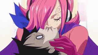 Reiju Kisses Luffy Nami Surprise One Piece Episode 785 Hd On Make A Gif