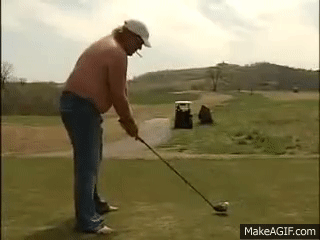 John Daly Interview While Playing Golf -- No Shirt Or Shoes on Make a GIF