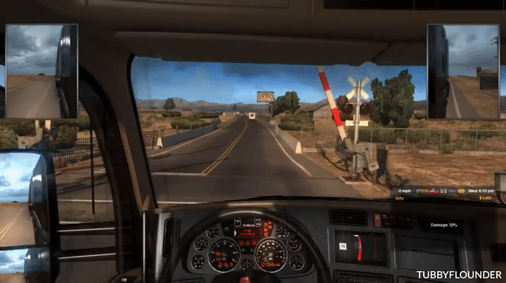 American Truck Simulator Multiplayer Funny Crash Compilation #1 on Make a  GIF