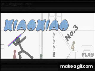 Videos of stick figure fighting - Xiao Xiao 3 animated gif