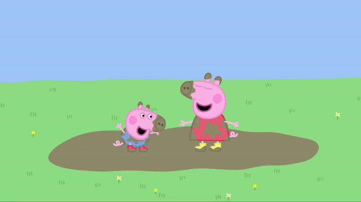 Peppa Pig - Muddy Puddles (full episode) on Make a GIF