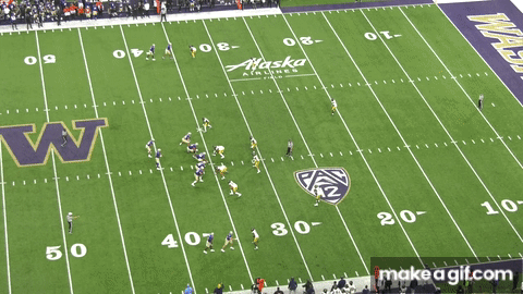 Michael Penix throws the ball downfield for a touchdown. In dynasty, big plays like this usually mean big fantasy points.
