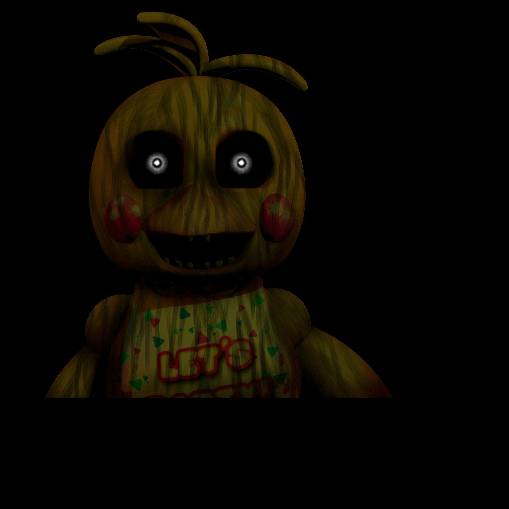 phantom toy chica jumpscare on Make a GIF.