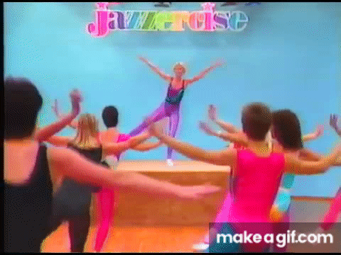 Jazzercise Fit & Physical 1986 VHS on Make a GIF