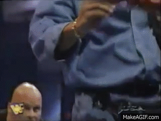 The Rock gets a 3:16 call from his Beeper. . . on Make a GIF